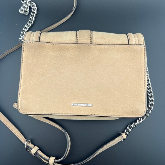 Rebecca Minkoff Love Crossbody Bag Suede Floral Embroidered Silver Hardware - Picture 11 of 11